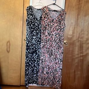 2 apt.9 leopard maxi dresses petite